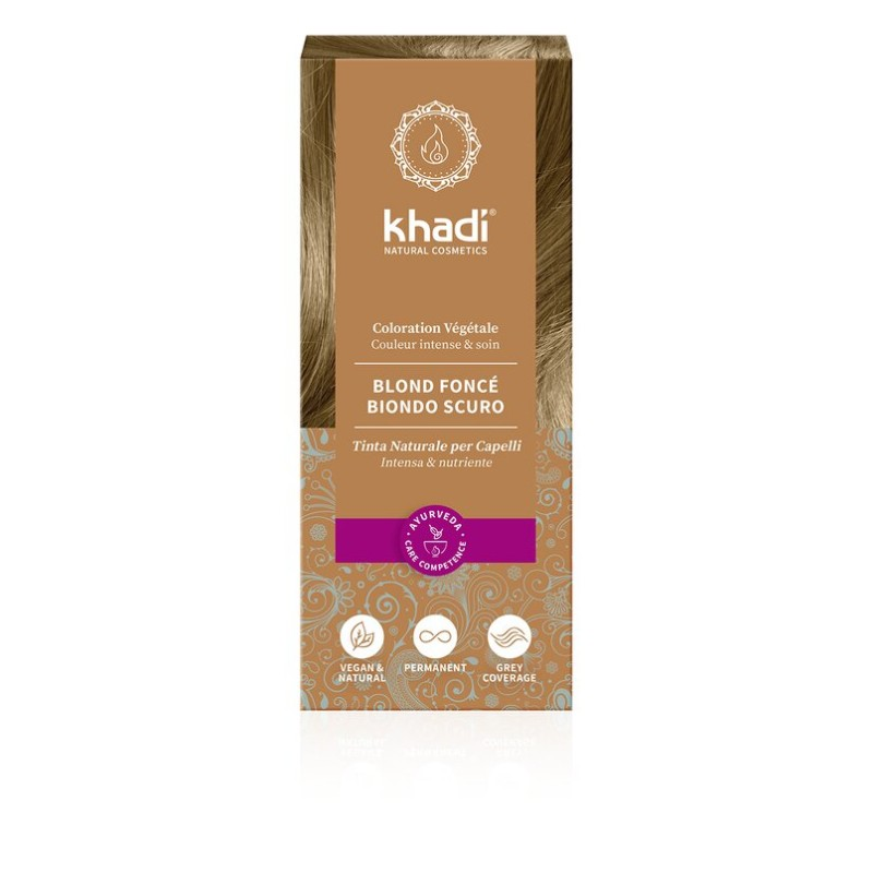 Tintura per capelli biondo scuro a base vegetale - 100 g