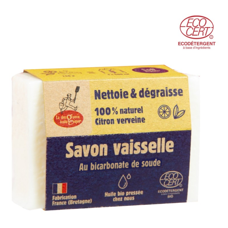 Savon vaisselle bicarbonate citron 150g Savon vaisselle bicarbonate citron 150g