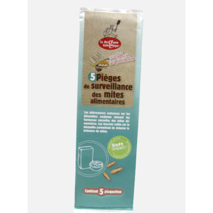 salle d'ô - Sachet de 5 pièges de surveillance des mites alimentaires