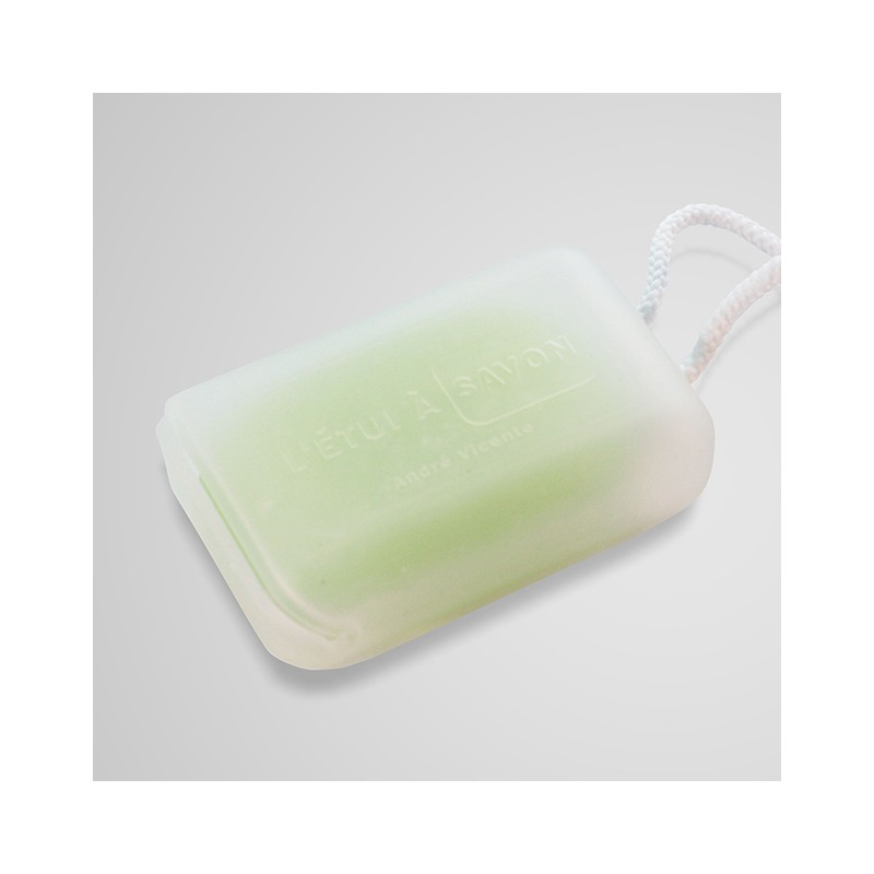 Translucent silicone soap case