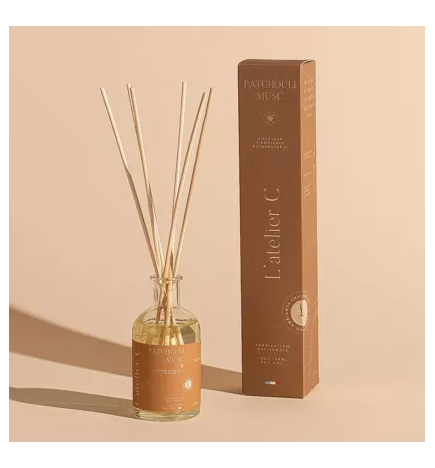 salle d'ô - Diffuseur - 100ml - Patchouli Musc - 20m2