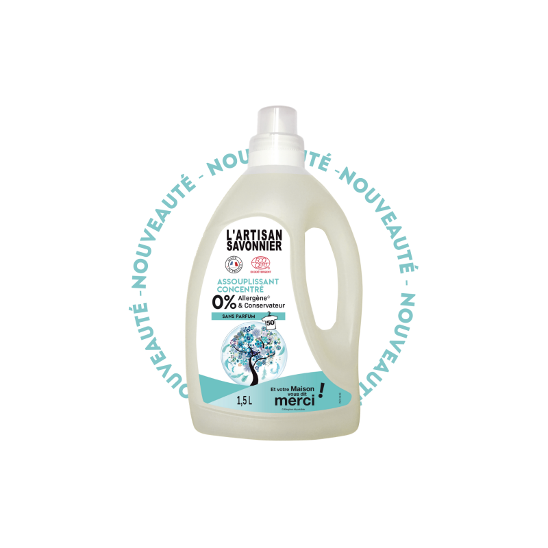 Concentrated fabric softener 0% - 1.5L