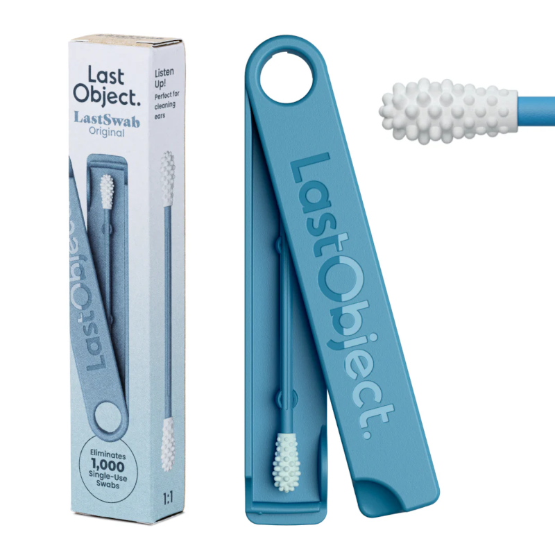 Coton tige en silicone réutilisable - Basic - Bleu baleine