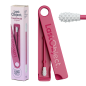 Coton tige en silicone réutilisable - Basic - Rouge corail