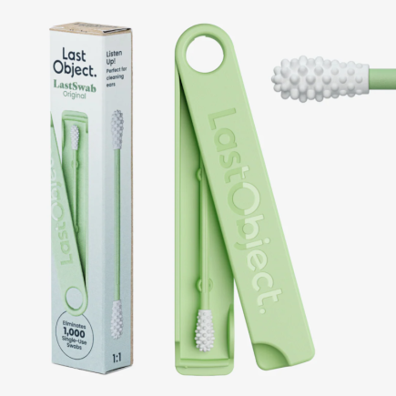 salle d'ô - Coton tige en silicone réutilisable - Basic - Vert tortue