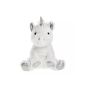 Plush hot water bottle - white unicorn
