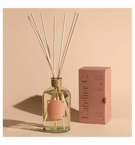 salle d'ô - Diffuseur - 1000ml - Poudre Fleurie - 50m2
