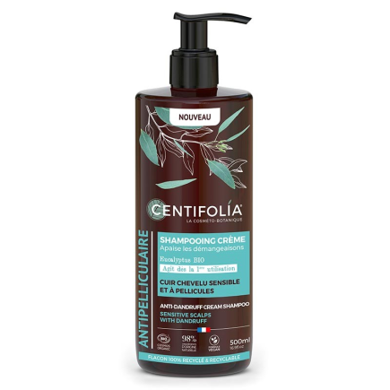 salle d'ô - Shampooing crème antipelliculaire - Cuir chevelu sensible - 500ml