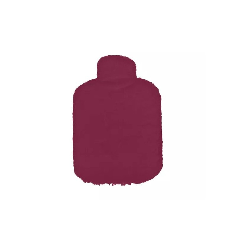 Plum-colored hot water bottle