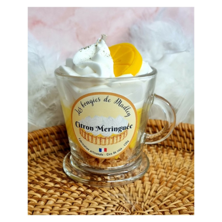 salle d'ô - Bougie gourmande - Citron meringuée - 130g