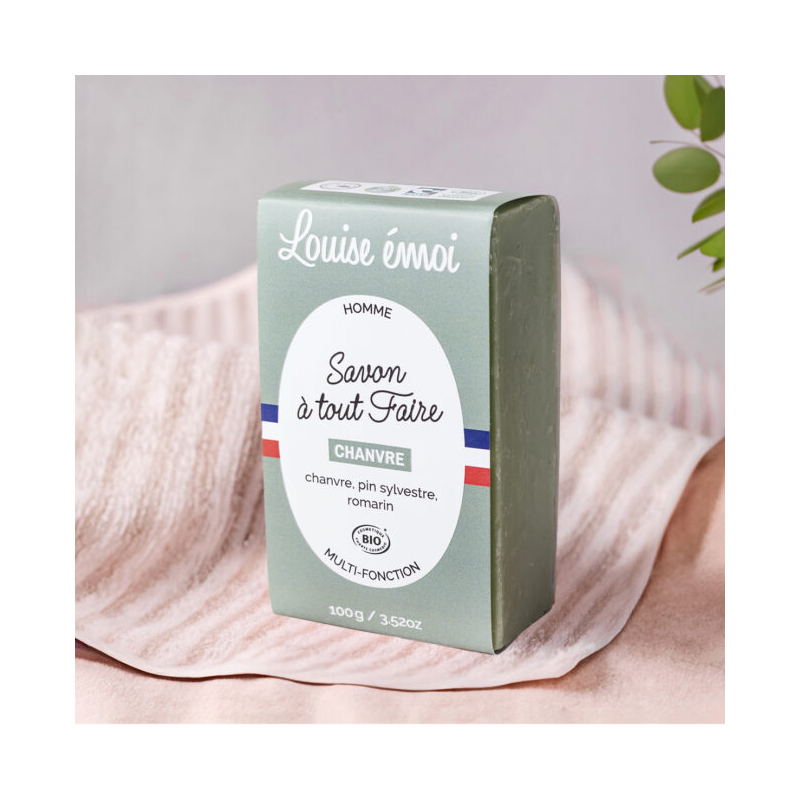 All-purpose soap - hemp - 100g - Louise Emoi