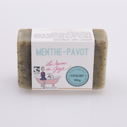 salle d'ô - Savon Exfoliant Menthe/Pavot - 100g