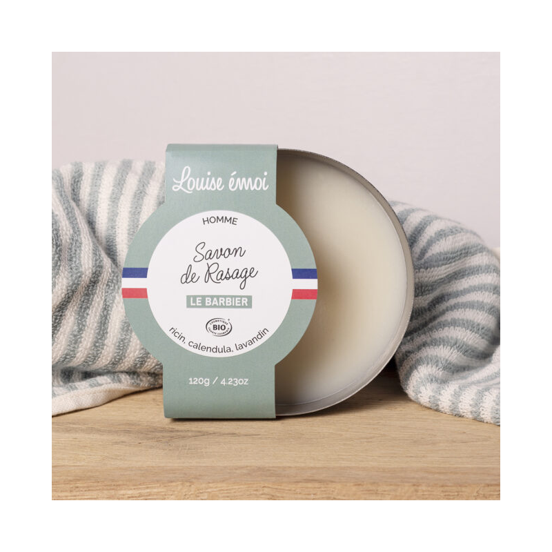 Le Barbier Soap - Stainless Steel Bowl - 120g - Louise Emoi Le Barbier Soap - Stainless Steel Bowl - 120g - Louise Emoi