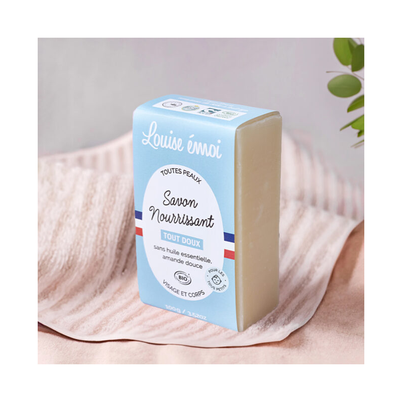 Voedende zeep - zeer mild - 100 g - Louise Emoi