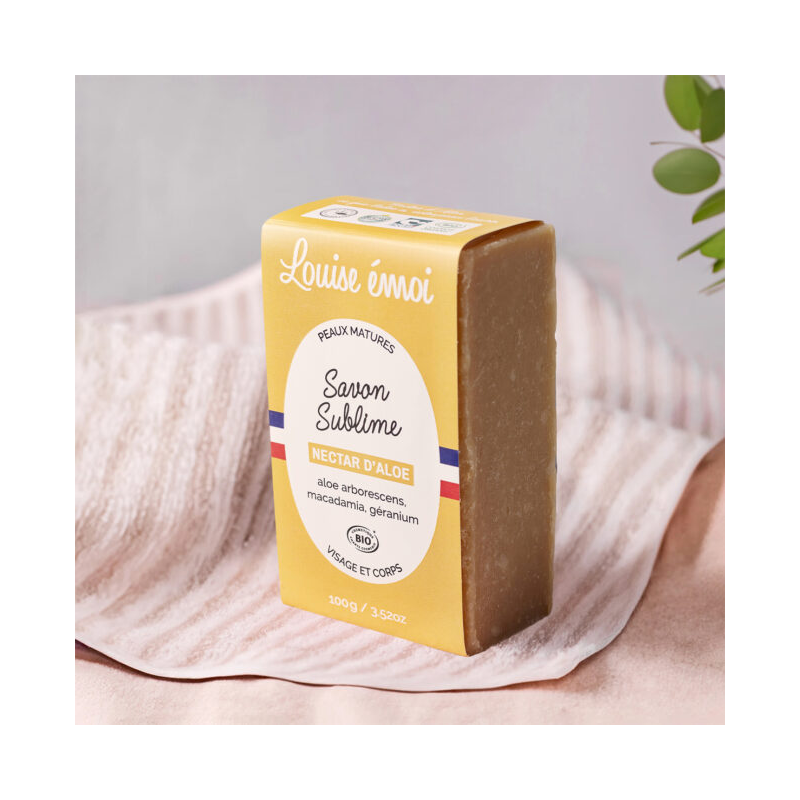 Sublime soap - aloe nectar - 100g - Louise Emoi Sublime soap - aloe nectar - 100g - Louise Emoi