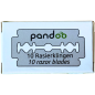 Stainless steel razor blades - 10 pieces