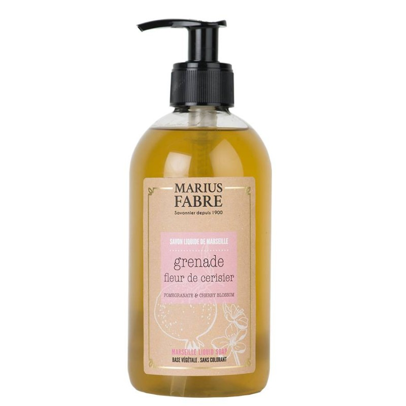 Sabonete líquido de Marselha 400ml flor de cerejeira e romã