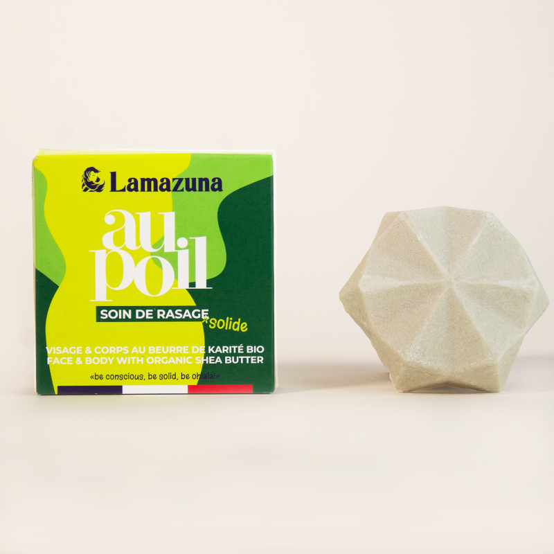 Shaving soap - Shea butter - Lemon green tea - Lamazuna Shaving soap - Shea butter - Lemon green tea - Lamazuna