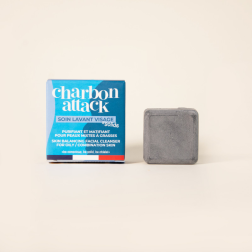 salle d'ô - Soin lavant visage - Peaux mixtes à grasses - Charbon attack - 28g