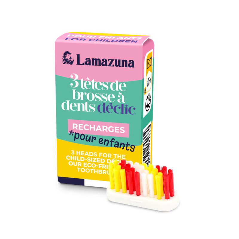 Refill pack with 3 heads - Children's - Lamazuna Refill pack with 3 heads - Children's - Lamazuna