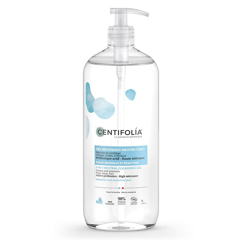 Neutral foaming gel - Face, body, hair - 1L
