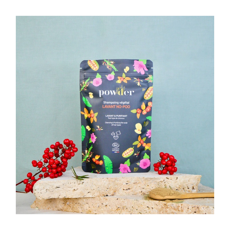 Plant-based "No-poo" shampoo and dry shampoo - 100g Plant-based "No-poo" shampoo and dry shampoo - 100g