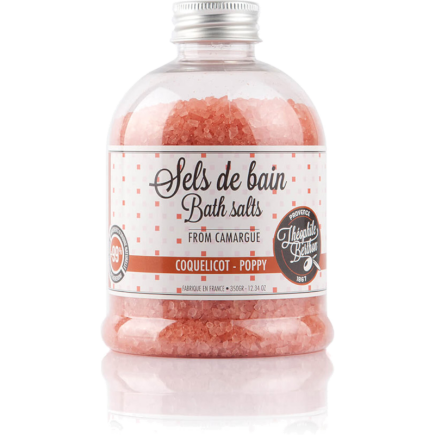 salle d'ô - Sels de bain de Camargue - Coquelicot - 350g