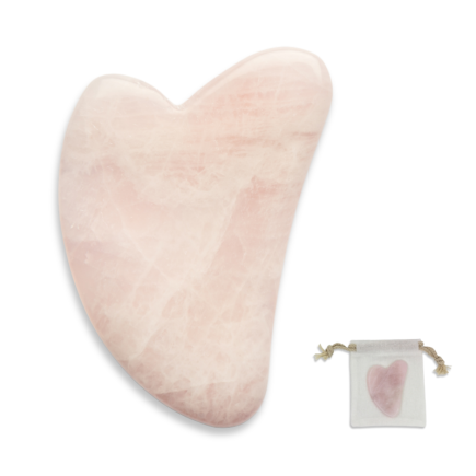 salle d'ô - Gua Sha en Quartz Rose - Anti-âge