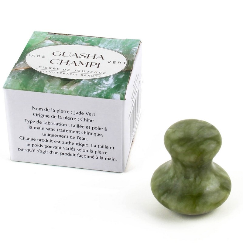 GuaSha Mushroom - Green Jade - Purifying and healing