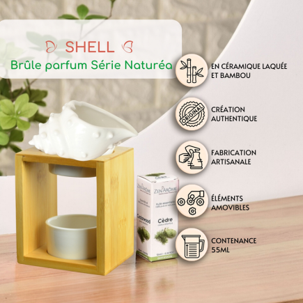 salle d'ô - Brûle parfum Naturéa - Shell