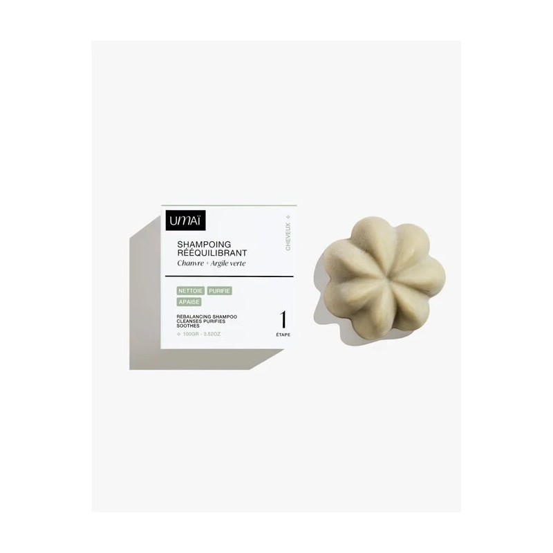 Rebalancing Shampoo - Hemp and Green Clay - 100g - Umaï