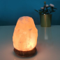 Himalayan Salt Crystal Lamp - Rock 600g - USB - Wooden Base Himalayan Salt Crystal Lamp - Rock 600g - USB - Wooden Base
