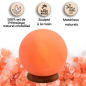 Himalayan Salt Crystal Lamp - Moon 2kg - Wooden Base Himalayan Salt Crystal Lamp - Moon 2kg - Wooden Base