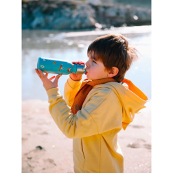 salle d'ô - Bouteille isotherme inox - Kids - Honolulu - Bleu acier - 350ml