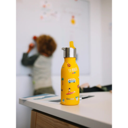 salle d'ô - Bouteille isotherme inox - Kids - Honolulu - Curry - 350ml