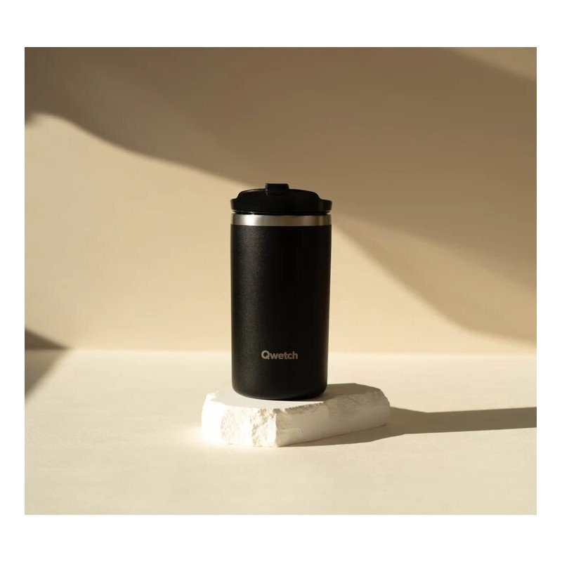 Stainless steel insulated travel mug - Matte - Black - 240ml Stainless steel insulated travel mug - Matte - Black - 240ml