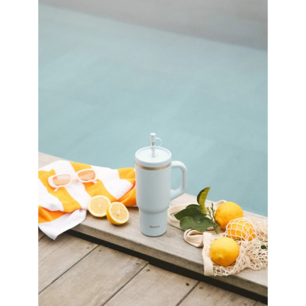 salle d'ô - Travel cup isotherme inox - Matt - Pastel bleu - 900ml
