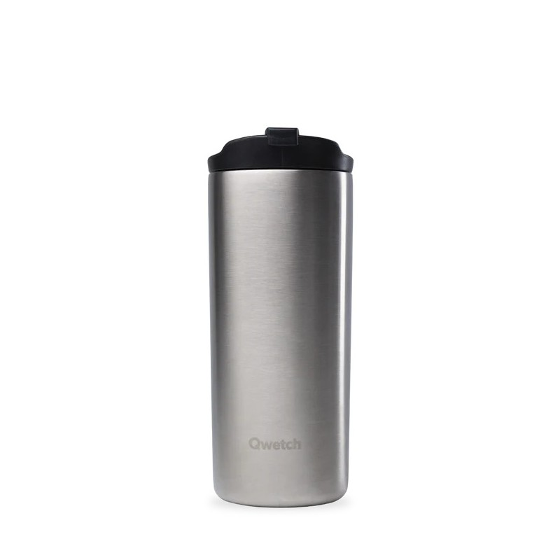 Stainless steel insulated travel mug - Brushed stainless steel - 470ml Stainless steel insulated travel mug - Brushed stainless steel - 470ml