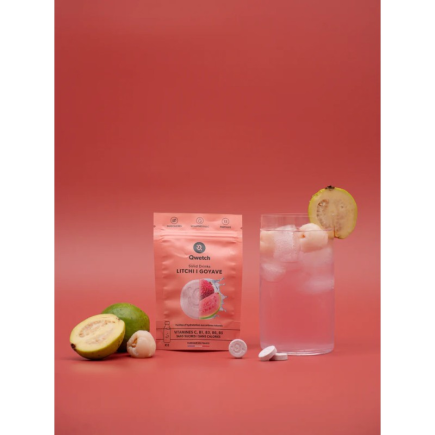 salle d'ô - Solid Drinks - Litchi & Goyave - Vitamines C & B - 12 pastilles