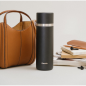Insulated stainless steel thermos - matte finish - black - 750ml