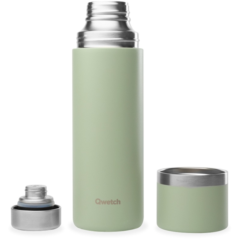 Insulated stainless steel thermos - matte - lime green - 750ml