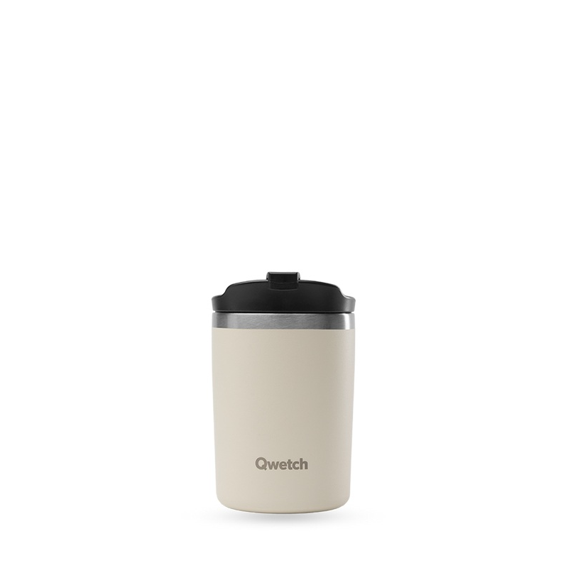 Tazza termica da viaggio in acciaio inox - Opaca - Sabbia - 240 ml