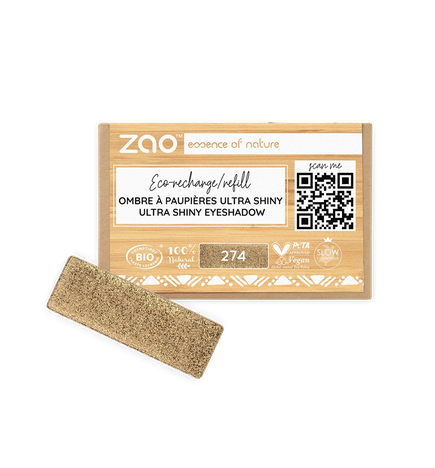 salle d'ô - Recharge Ombre à paupières ultra shiny 274 Brun bronze