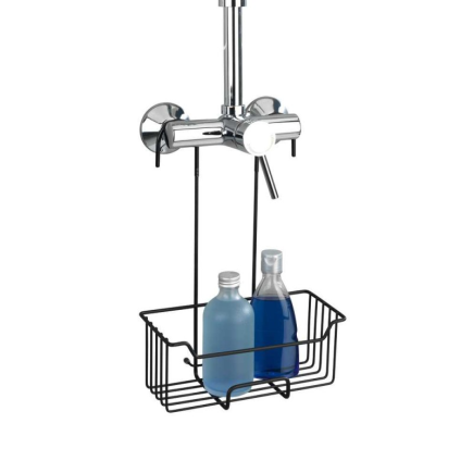 salle d'ô - Serviteur de douche pour thermostat inox Milo Noir