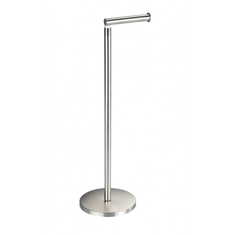 Freestanding toilet paper holder, stainless steel, 2-in-1, matte stainless steel Freestanding toilet paper holder, stainless steel, 2-in-1, matte stainless steel