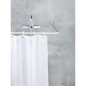 Universal chrome corner bar, various lengths, Ø 2 cm