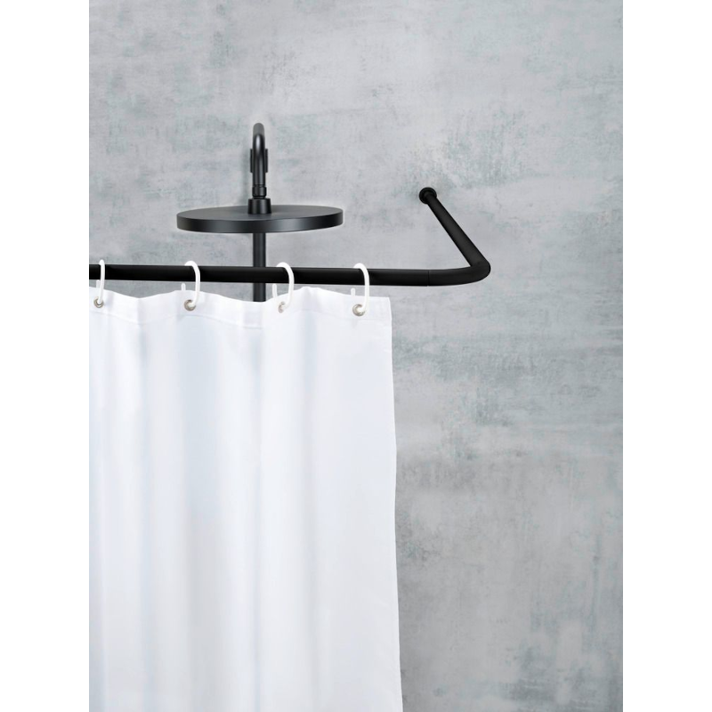 Barre d'angle universelle noir 20 mm