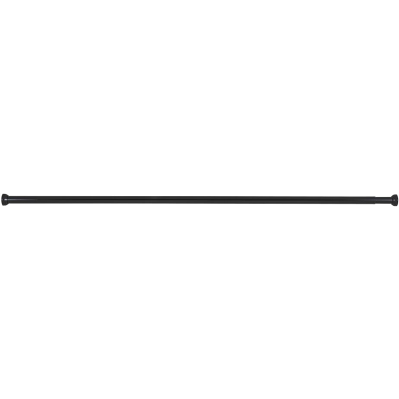 Black telescopic shower rail 70-115cm