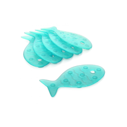 salle d'ô - Pastille anti-derapant poisson turquoise