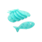 Pastille anti-derapant poisson turquoise